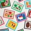 Full sheet Stamp sticker - 우표스티커 6종