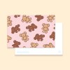 bear postcard : pink