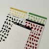 alphabet sticker (5color)