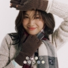[얼모스트블루] 블러쉬 체크 머플러