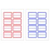 [블루마토] 사각라벨6(2*4), (1장-라벨8개)/(10P)