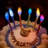 무지개초 불꽃초 색깔 생일 파티 초 컬러 케이크 레인보우 캔들 촛불