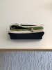 Clam round pencilcase _ Navy and green