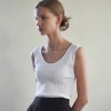 U-NECK SLEEVELESS_WHITE