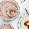 귀여운 블랙스티치 플레이트 점선 접시 6종