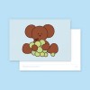 bear postcard : grape bear