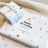 생일 컨페티 포장지(5장) - 선물 포장