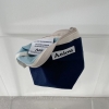 Aeiou Basic Pouch (M size) Indigo blue