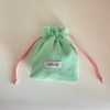 terry string pouch (mint)
