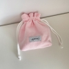 terry string pouch (pink)