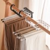 5in1 5단 논슬립 접이식 바지걸이 다용도 옷걸이 멀티 행거