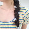 [10개세트] 투명 오로라 나비 집게핀 (23H117)