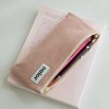 ouior flat pencil case - peach jam (topside zipper)