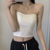 [2컬러/내장패드] 슬림핏 크롭 끈나시 브라탑 브라렛 no.1266