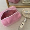 Argent square pouch - terry pink