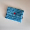 button card wallet_corduroy (blue)