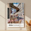 컨티뉴 2026년 여행view 아트 벽걸이 캘린더 달력 타공형 걸이형