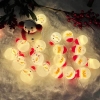 크리스마스 트리 전구 산타 눈사람 텐트 장식 조명 LED - 10구