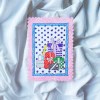 선물상자 우표 다이컷 엽서 - 크리스마스 시리즈