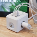 라이너스 큐브 멀티탭 3구 USB 4포트 고속충전 멀티콘센트