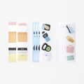 데코 스티커 - 메모 다이어트 쇼핑 엣홈 여행 미니 모조지 6종 (4매)