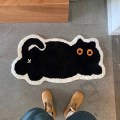 키치 블랙캣 고양이 발매트 주방 포인트 러그 인테리어 욕실 매트