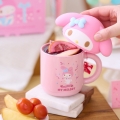 [특가] 산리오 파티 페이스 머그컵 세트 (보온 뚜껑 증정)