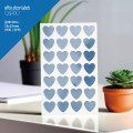 퍼니스티커 오피스데코 글레이즈드 C342SL 하트 종이 은색 스티커