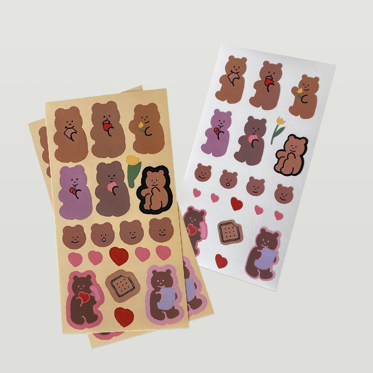 [뮤즈무드] cookie bear sticker