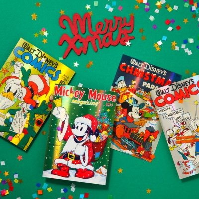 [디즈니] 크리스마스 홀로그램 엽서