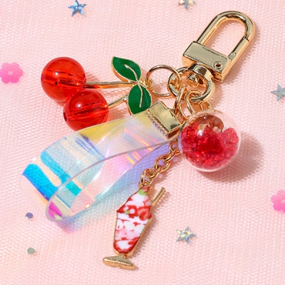 체리 미니 홀로그램 키링