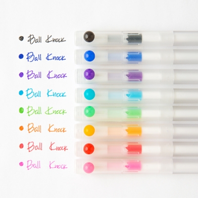 라운드 클릭 심플 젤펜 8종 셋트