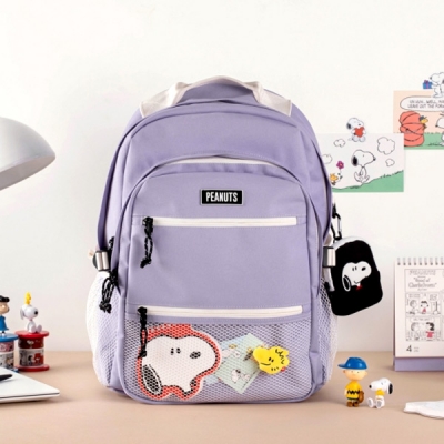 [Peanuts] 스누피 백팩_라이트퍼플