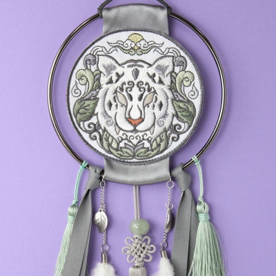 전통 영물 드림캐쳐 [백호]