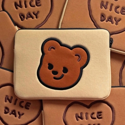 큐피드곰 노트북 양면 파우치(L)