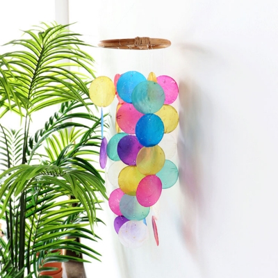 라탄 자개모빌 1단 원형 (컬러선택)