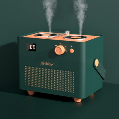 턴테이블 무선 미니 무드등 가습기