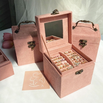 [BEST]블루밍 악세사리 3단 귀걸이 목걸이 보관함 보석함 (8color)