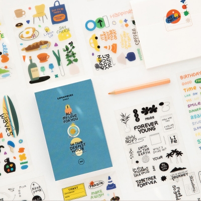 라이프앤피시스 스티커 컬렉션 (6장) - 투명