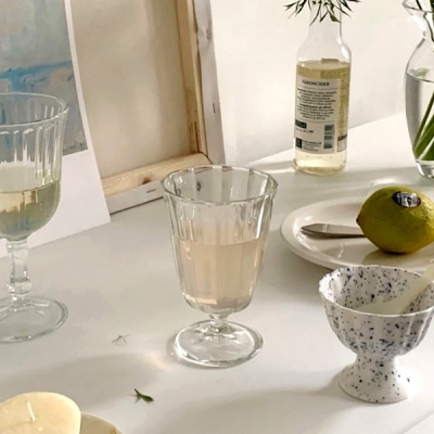 브리에 프렌치고블렛 (2size 와인잔 파티 홈카페 선물용)