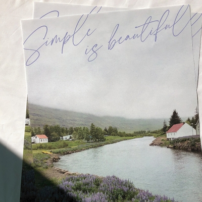 simple is beautiful 포스터