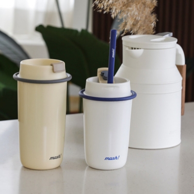 [MOSH] 모슈 라떼 스트로우 텀블러 480ml 화이트