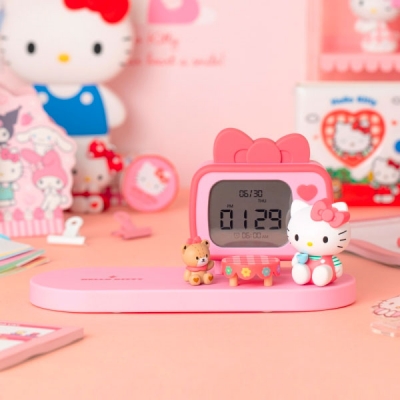 [Sanrio] 헬로키티 무선충전시계