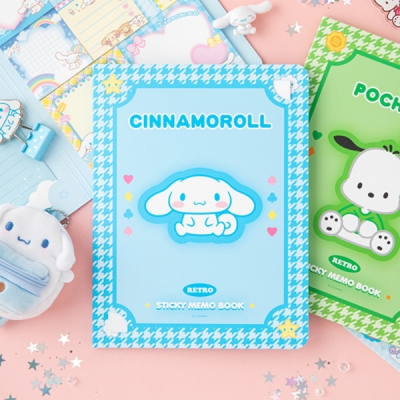 [Sanrio] 레트로 스티키 메모 북 (6종)