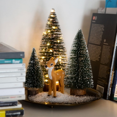 크리스마스 LED 아기 사슴 숲속 선물 세트