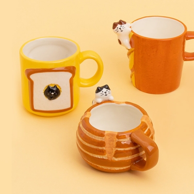 [데꼴] 베이커리 머그컵 깜파뉴&식빵&바게트