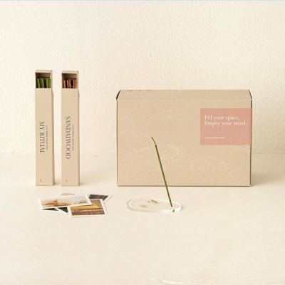 [텐텐단독] 인센스 세트(인센스2팩+홀더+성냥+감성스티커pack)