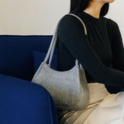 HOBO NEAT BAG _ HERRINGBONE 호보 니트백 _ 헤링본