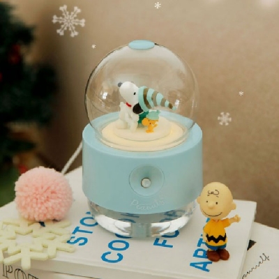 [Peanuts] 스누피 스노우볼 오르골 무드등 가습기