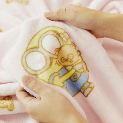 미니언즈 무릎담요_BOB & TIM (PINK)